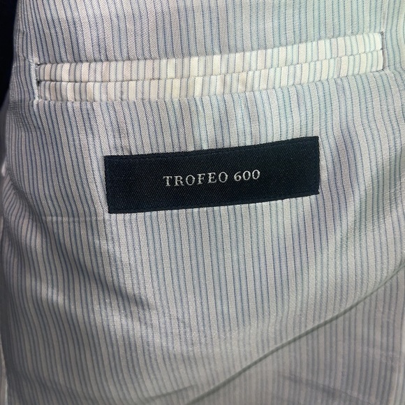 Ermenegildo Zegna Trofeo 600 40R 2 Button Microche & matching trousers *PREOWNED - Picture 4 of 9